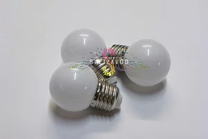 Декоративная лампа, Е27, 4 LED, 1,2Вт, Ø45мм, белая, диммируемая