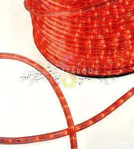 Светодиодный дюралайт, Ø 13мм, 220В, 2W, 36 led/м, мерцающий, красный, 100м, Neon-Night