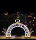 Светодиодная арка "Часы" 350х450х35 см