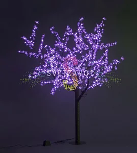 Светодиодное дерево Сакура, 1,9 м, Ø1,5 м, фиолетовое, 36B, 972LED, IP54