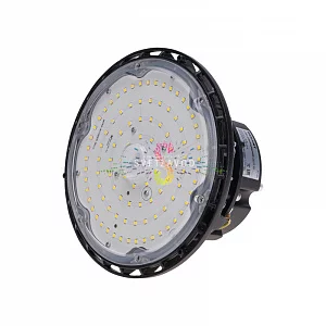 Светодиодный светильник для высоких пролетов, белый, 100Вт, 6500К, 10000Лм, черный корпус, IP65