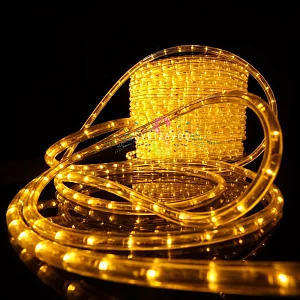 Светодиодный дюралайт, Ø 13мм, 24В, 2W, 36 led/м, фиксинг, теплый белый, шаг 1м, 50м