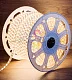 Светодиодная лента Тейп Лайт 120SMD5730, 220В, 17х6,5мм, теплая белая, IP67, 100м, Neon-Night