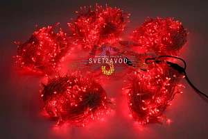 Клип Лайт Спайдер, 24В, 5 нитей по 20м, красный, фиксинг, прозрачный ПВХ, IP64