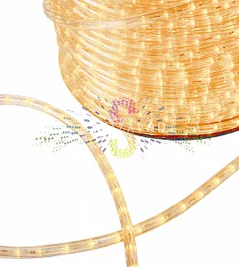 Светодиодный дюралайт, Ø 13мм, 220В, 2W, 36 led/м, мерцающий, теплый белый, 100м, Neon-Night