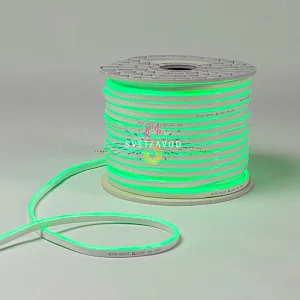 Светодиодный гибкий неон, зеленый, 8х16мм, 120SMD2835, 220В, IP65, 100м, Neon-Night