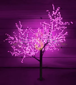 Светодиодное дерево Сакура, 2,5 м, Ø2 м, розовое, 24B, 1728LED, IP54