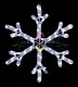 Светодиодная Снежинка, 52см, белая, фиксинг, 220В, IP65