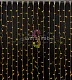 Светодиодный дождь 2х3м, желтый, фиксинг, белый ПВХ, 220B, IP65, Rich Led
