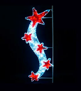 Светодиодная консоль "Звездная вьюга", 120х50 см