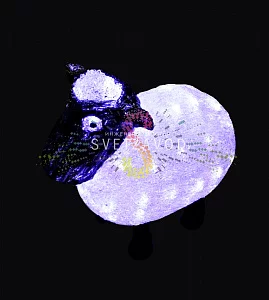 Акриловая фигура 3D Овца, 30 см, 56 LED, 24В, с трансформатором, Neon-Night