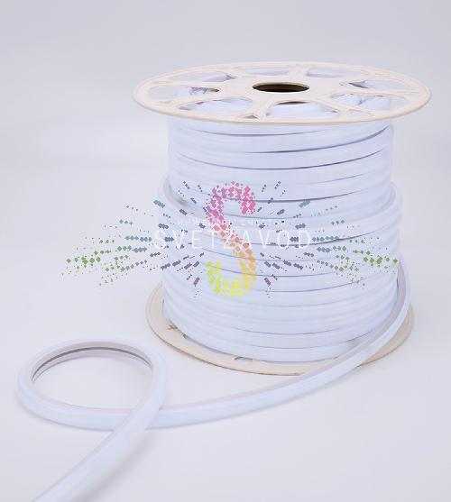 Светодиодный гибкий неон, D-форма, белый, 16х16мм, 120SMD2835, 220В, 50м, Neon-Night