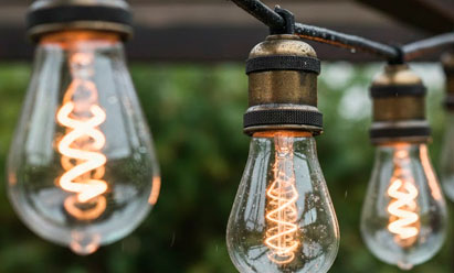 Гирлянда уличная лампочки большие