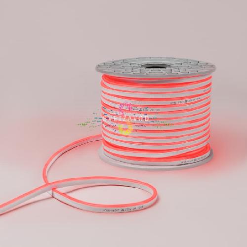 Светодиодный гибкий неон, красный, 8х16мм, 120SMD2835, 220В, IP65, 100м, Neon-Night