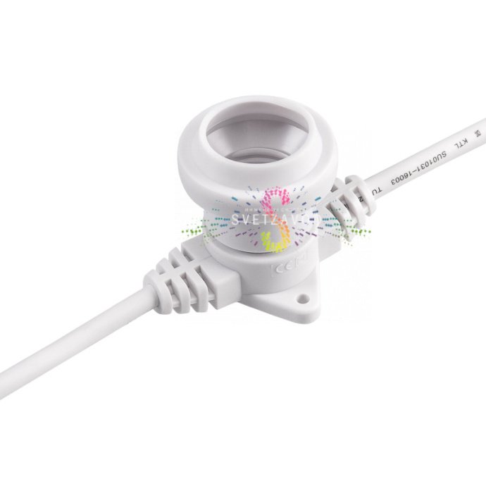 Влагозащищенная гирлянда Белт Лайт 50м с 125 патронами Е27 шаг 40см Влагозащищенная гирлянда Белт Лайт 50м с 125 патронами Е27 шаг 40см