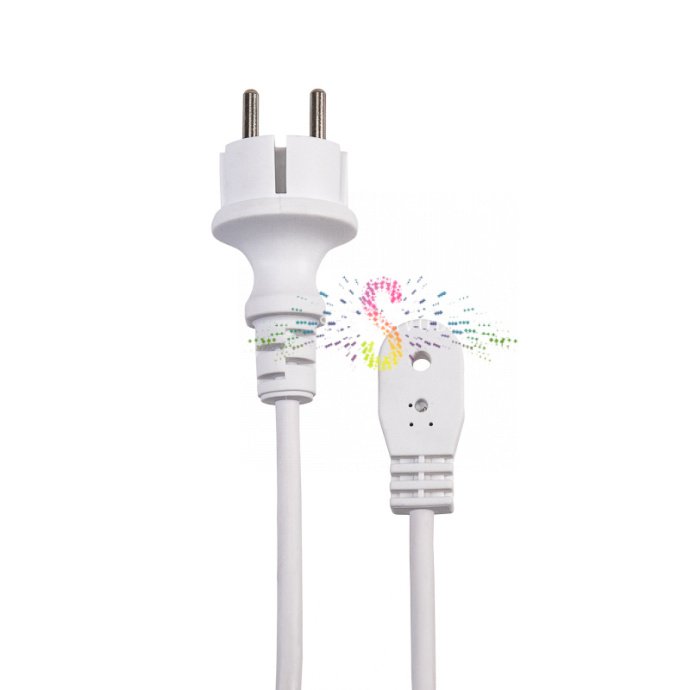 50-метровая гирлянда Белт-Лайт с патронами E27 через 20 см, белый прорезиненный ПВХ провод