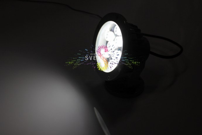 Поворотный светодиодный прожектор 12В 9Вт серый цвет IP65 для архитектурной подсветки