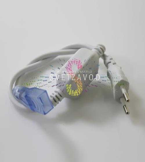 Силовой шнур с конвертером AC/DC для подключения гибкого неона 8х18мм, 24В