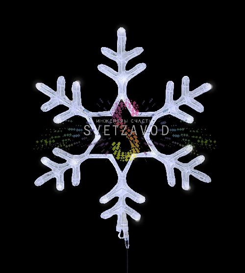 Светодиодная Снежинка, 55см, белая, мерцающая, 220В, IP65, Neon-Night