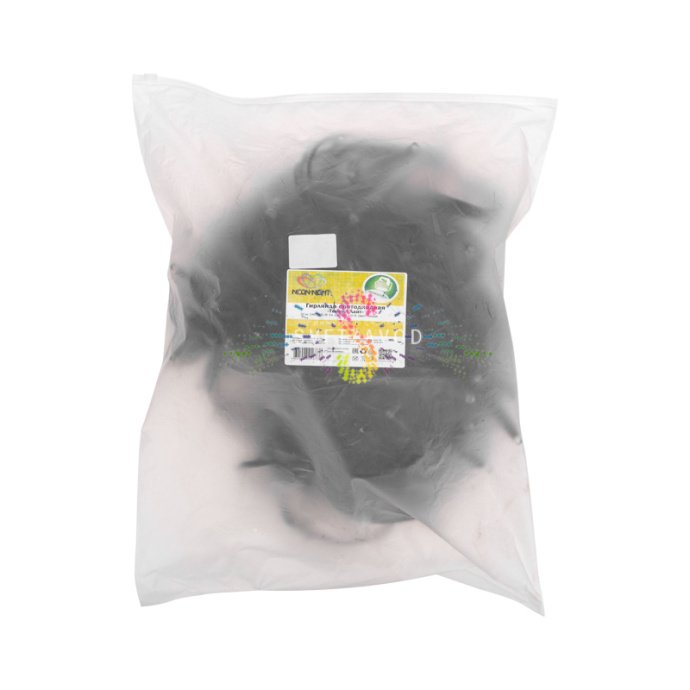 Детальное фото гирлянды-нити Твинкл Лайт: черный каучуковый кабель, белые светодиоды, защитные колпачки, длина 20 метров