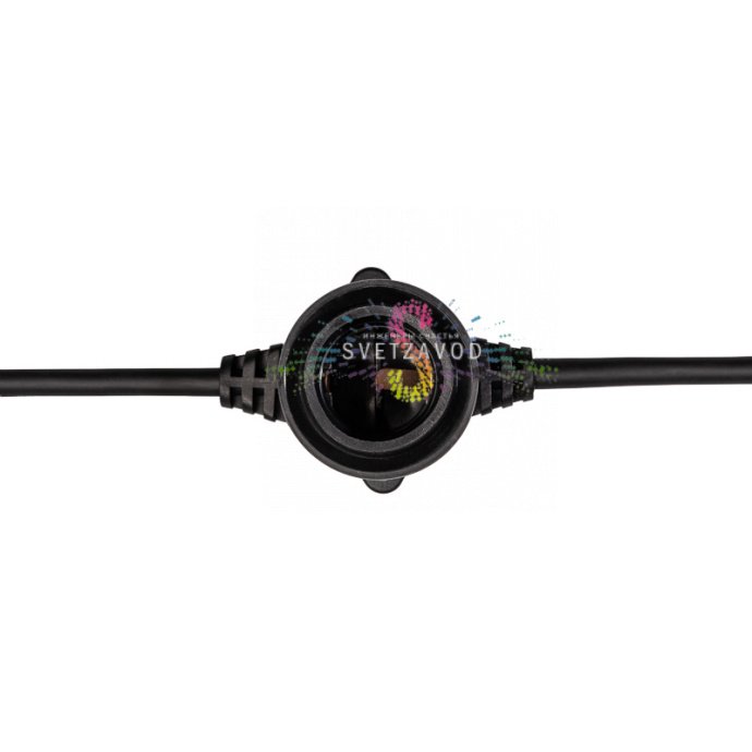 Прорезиненный ПВХ провод гирлянды Белт-Лайт с патронами Е27 и уплотнительными кольцами Прорезиненный ПВХ провод гирлянды Белт-Лайт с патронами Е27 и уплотнительными кольцами