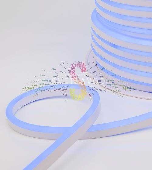 Светодиодный гибкий неон, синий, 8х16мм, 120SMD2835, 220В, IP65, 100м, Neon-Night