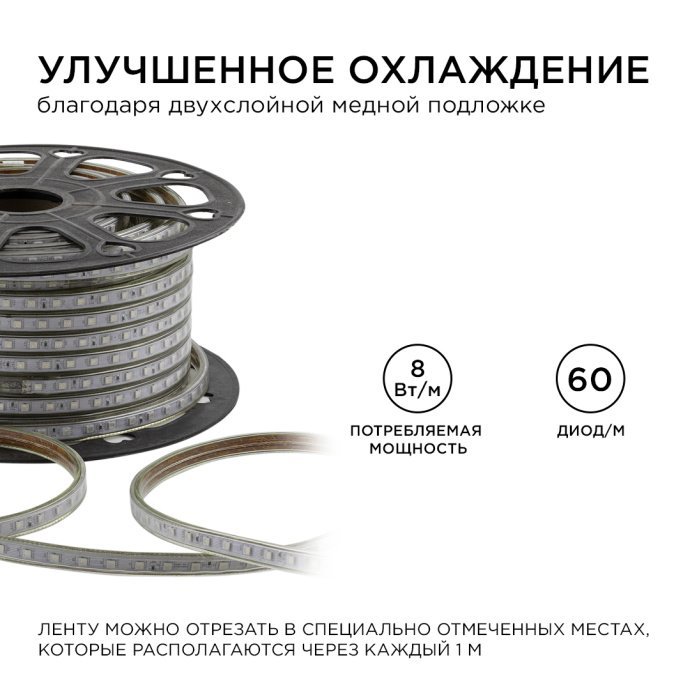 Детальное фото: RGB многоцветная светодиодная лента 220В SMD5050 60д/м, ПВХ защитой IP65, шнур питания PS3-52 в комплекте.