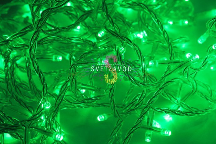 Клип Лайт Спайдер, 24В, 5 нитей по 20м, зеленый, фиксинг, прозрачный ПВХ, IP64