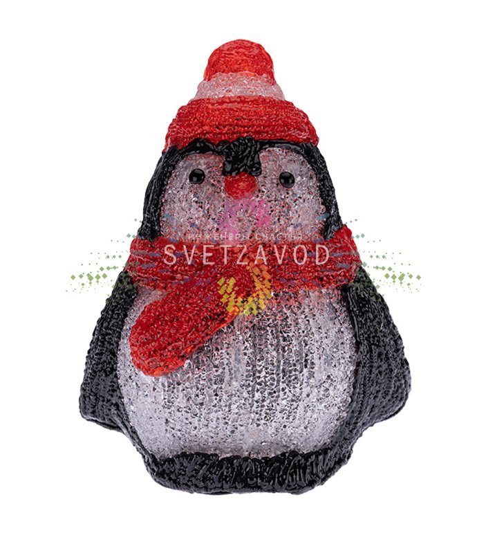 Детальное фото акриловой светодиодной фигуры 3D Пингвиненок (SAK-400) от Neon-Night. Видна объемная форма, внутренняя подсветка от 20 светодиодов и качество акрила. Детальное фото акриловой светодиодной фигуры 3D Пингвиненок (SAK-400) от Neon-Night. Видна объемная форма, внутренняя подсветка от 20 светодиодов и качество акрила.