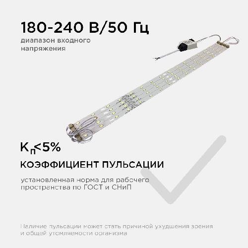 Комплект светодиодных линеек "Армстронг" для потолочных светильников, 4*8Вт (драйвер 36Вт), ~