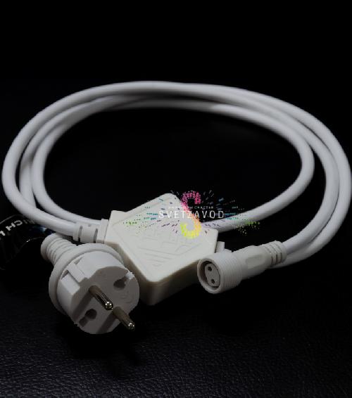 Шнур для подключения Гирлянды лофт с лампами, 10 метров, белый