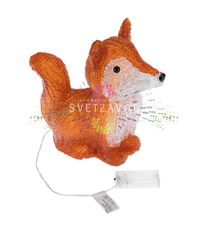 Детальное фото акриловой фигуры 3D Лисенок с подсветкой от 30 светодиодов. Видны габариты 28х15х26 см и качество акрила. Детальное фото акриловой фигуры 3D Лисенок с подсветкой от 30 светодиодов. Видны габариты 28х15х26 см и качество акрила.