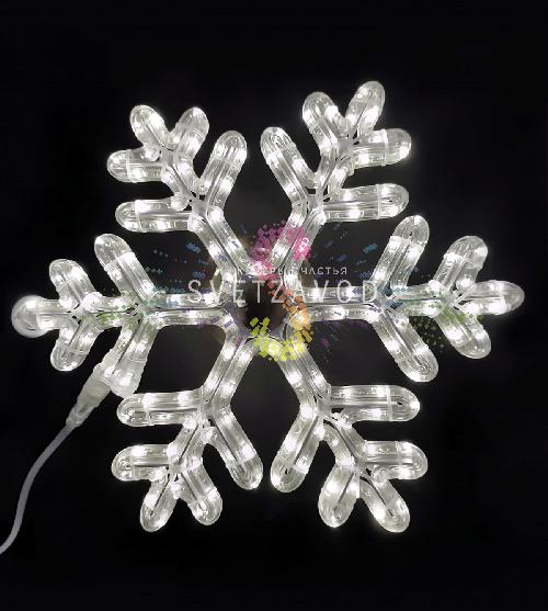 Светодиодная Снежинка, 40см, белая, фиксинг, 220В, IP65, Riсh Lеd