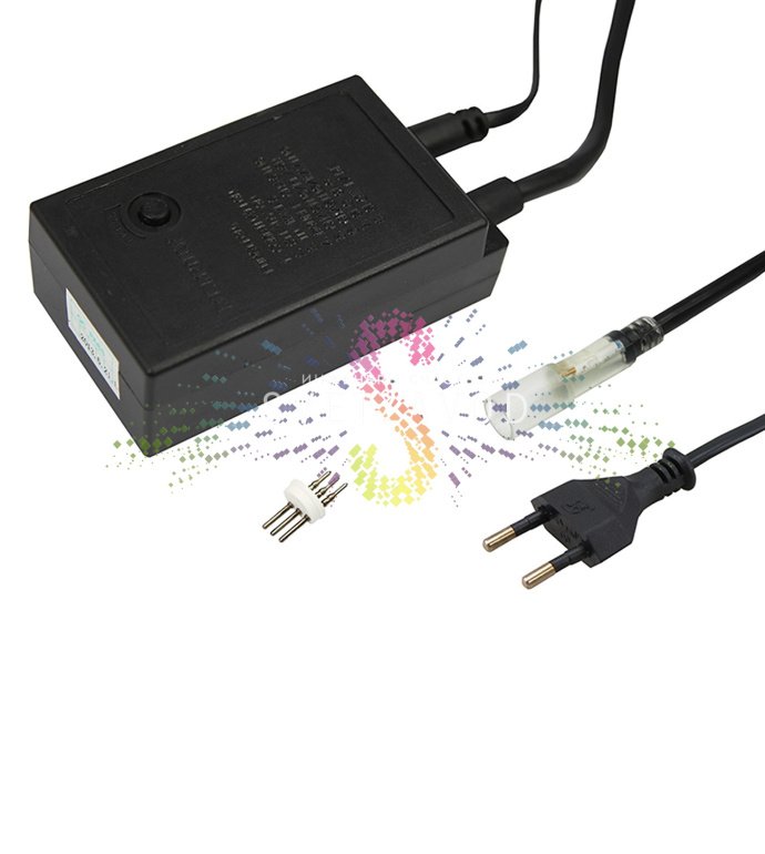 Контроллер Neon-Night SLD-501 для трехжильного дюралайта диаметром 13 мм с проводами питания Контроллер Neon-Night SLD-501 для трехжильного дюралайта диаметром 13 мм с проводами питания