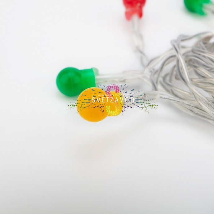 Гирлянда светодиодная на батарейках Шарики, 1,5м, мульти, Neon-Night