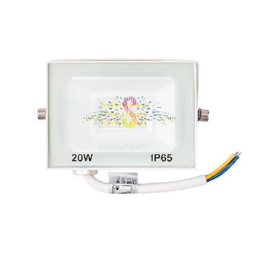 Прожектор светодиодный, нейтральный белый, 220В, 20Вт, белый корпус, REXANT