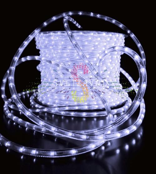 Дюралайт круглый, Ø 13мм, белый, 10м, 220В, 2W, 36 led/м, фиксинг