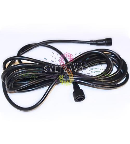 Удлинитель универсальный 2м, для гирлянд Стринг Лайт фиксинг, черный, Rich Led Удлинитель универсальный 2м, для гирлянд Стринг Лайт фиксинг, черный, Rich Led