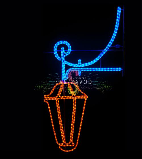 Светодиодная консоль "Фонарик", 140х77 см, синяя, желтая