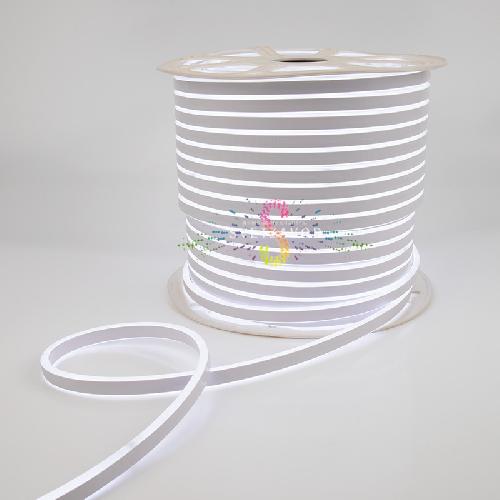 Светодиодный гибкий неон, двухсторонний, белый, 8х16мм, 50м, 120SMD2835, 220В, IP65, Neon-Night