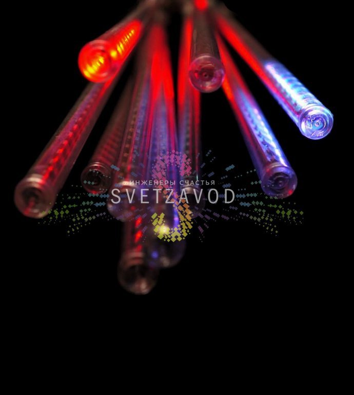 Гирлянда Тающие сосульки RGB 10 штук по 50 см на 3-метровом проводе Гирлянда Тающие сосульки RGB 10 штук по 50 см на 3-метровом проводе