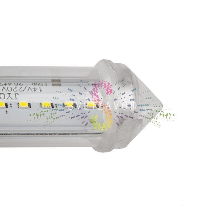 Детальное фото светодиодной лампы Тающая сосулька для Белт лайта (Neon-Night) с эффектом таяния, цоколем Е27, длиной 30 см и степенью защиты IP65.