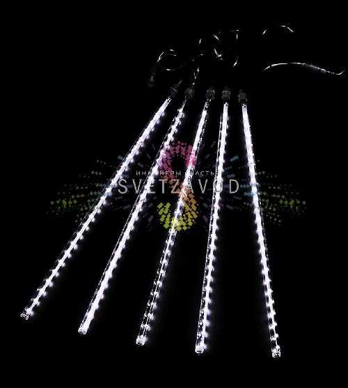 Гирлянда Тающие сосульки, белая, 5х80см, шлейф 5м, 12В, 360LED, IP65, без блока питания