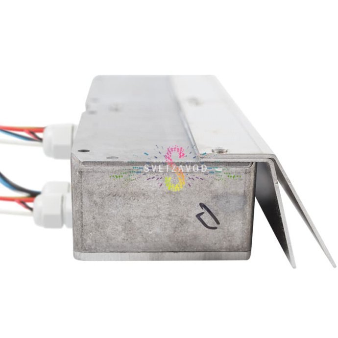 Детальное фото контроллера iMLamp4D_AC_7000 (арт. SBL-2111) в защищенном алюминиевом корпусе с клеммами, интерфейсом USB и элементами охлаждения.