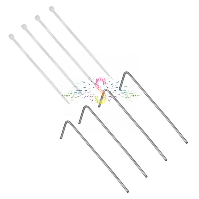 Детальное фото светодиодной фигуры 3D "Олениха" с металлическим каркасом, 960 светодиодами теплого белого свечения, размером 155х80х28 см.