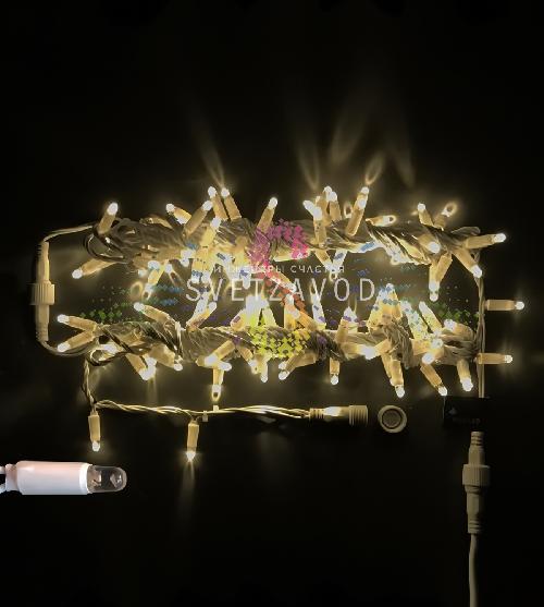 Гирлянда-нить Стринг Лайт, 24В, фиксинг, теплая белая, 10м, белый ПВХ, IP65, Rich Led Гирлянда-нить Стринг Лайт, 24В, фиксинг, теплая белая, 10м, белый ПВХ, IP65, Rich Led