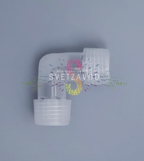 Коннектор cоединительный L-образный, для светодиодного дюралайта, 2W Ø 13мм, уп. 10шт, Rich Led