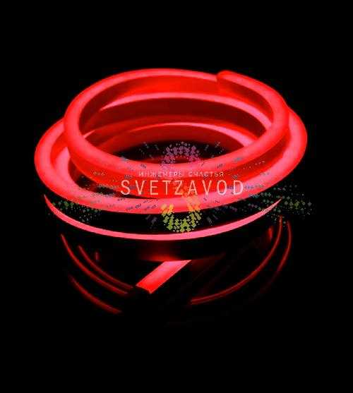 Светодиодный гибкий неон, красный, 8х16мм, 120SMD2835, 220В, IP65, 50м, Rich Led