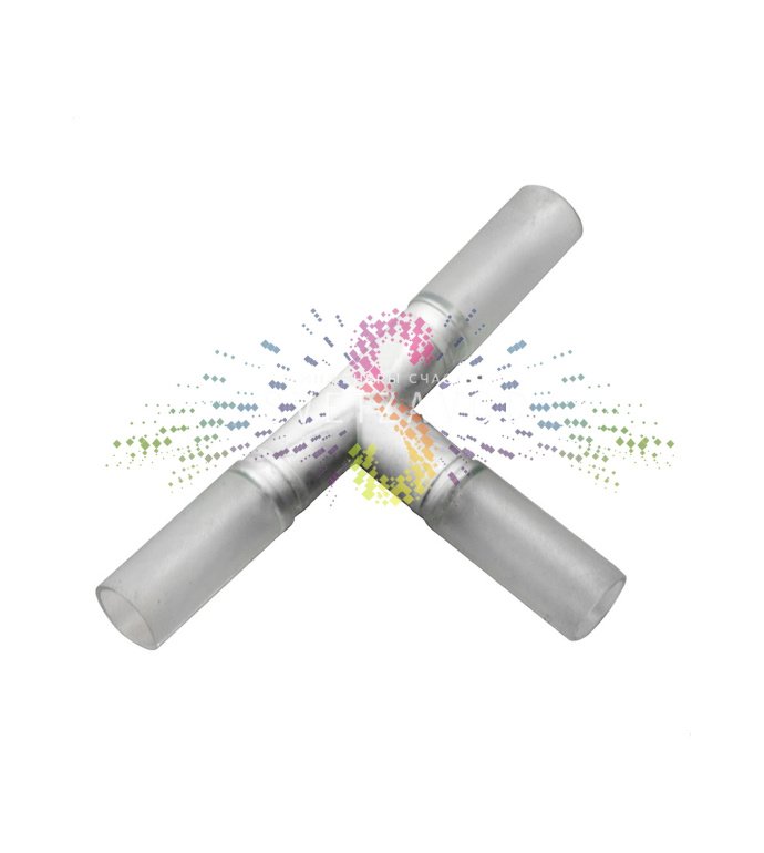 Детальное фото T-образного соединительного коннектора для трехжильного светодиодного дюралайта диаметром 13 мм, упаковка 10 штук.