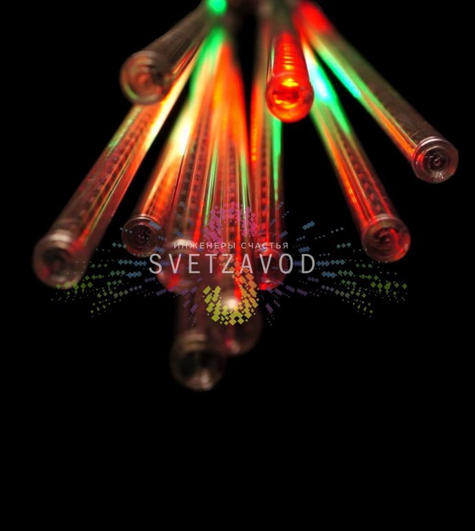 Гирлянда Тающие сосульки RGB 10 штук по 50 см на 3-метровом проводе Гирлянда Тающие сосульки RGB 10 штук по 50 см на 3-метровом проводе